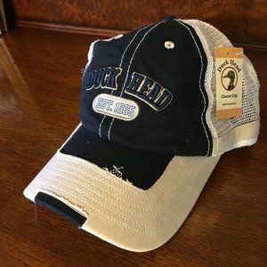 Vintage Duck Head  Navy Twill Cap White Mesh Back